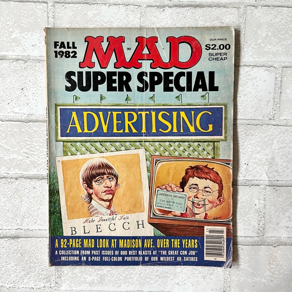 Vintage MAD Magazine Super Special Fall 1982 Advertising Issue #40 Humor